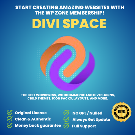 Divi Space Lifetime Membership (unlimited sites) $399