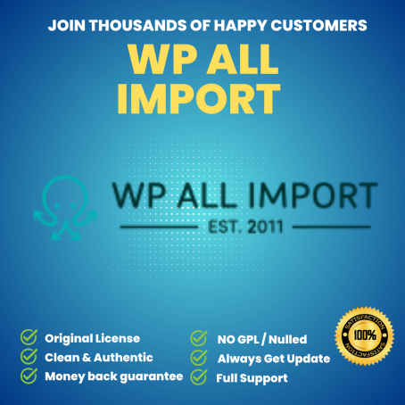 WP All Import + Export Pro Package - Import Pro + Export Pro + User Add-On + WooCo Add-On + ACF Add-On + Link Cloak Add-On (lifetime unlimited sites